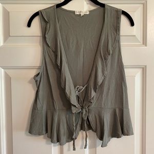 Brand new UO cropped tank with ties